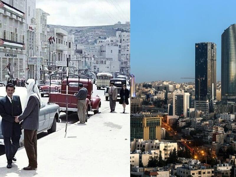Jordan's Capital Amman between past and present. (Twitter)