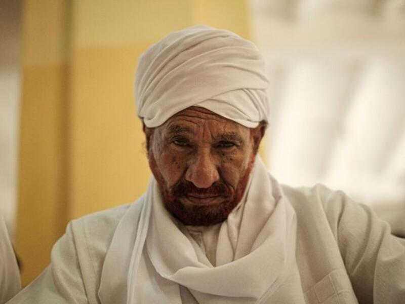 File Photo: Sudanese top opposition leader and former premier Sadiq al-Mahdi. (Photo: YASUYOSHI CHIBA/AFP via Getty Images)