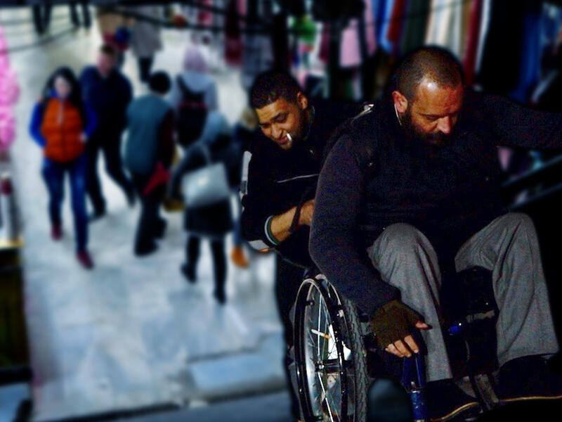 Amman is an unwelcoming city to people with disabilities.  ARIJ tackled this issue 10 years ago, but little has been done.   