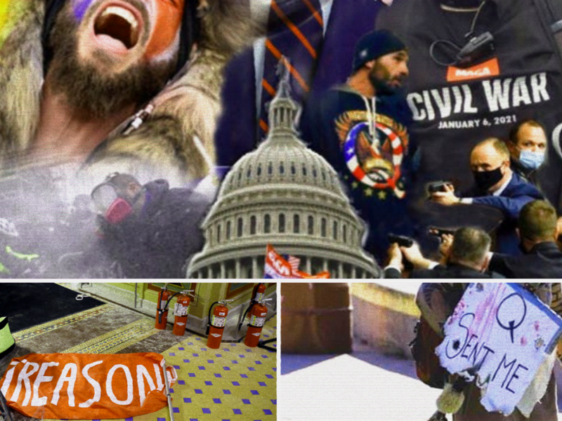 American Ironies Depicted in Pictures: 'the Police on the Day US Democracy Was in Jeopardy'