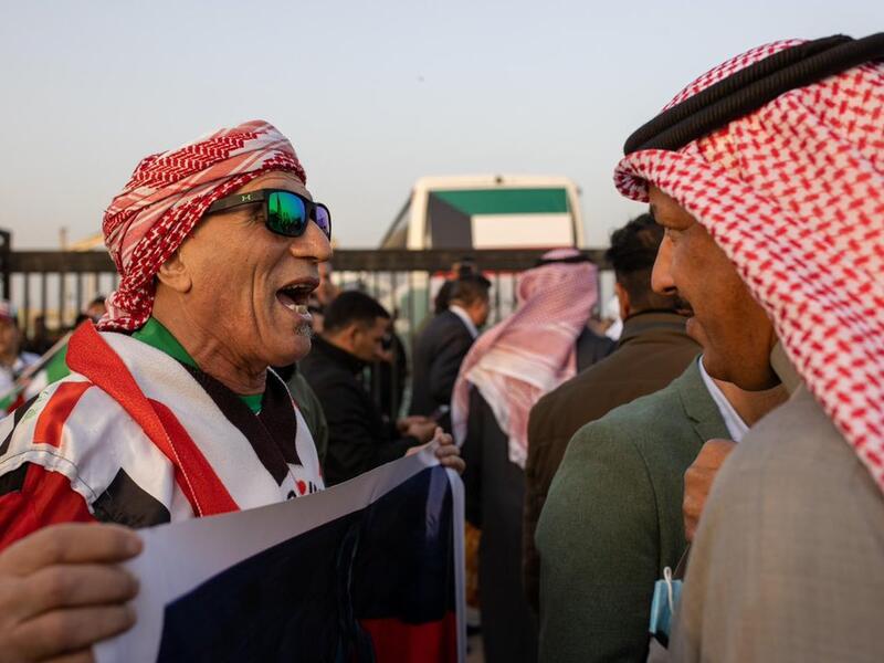 استقبال حافل للمتخب الكويتي لكرة القدم في العراق