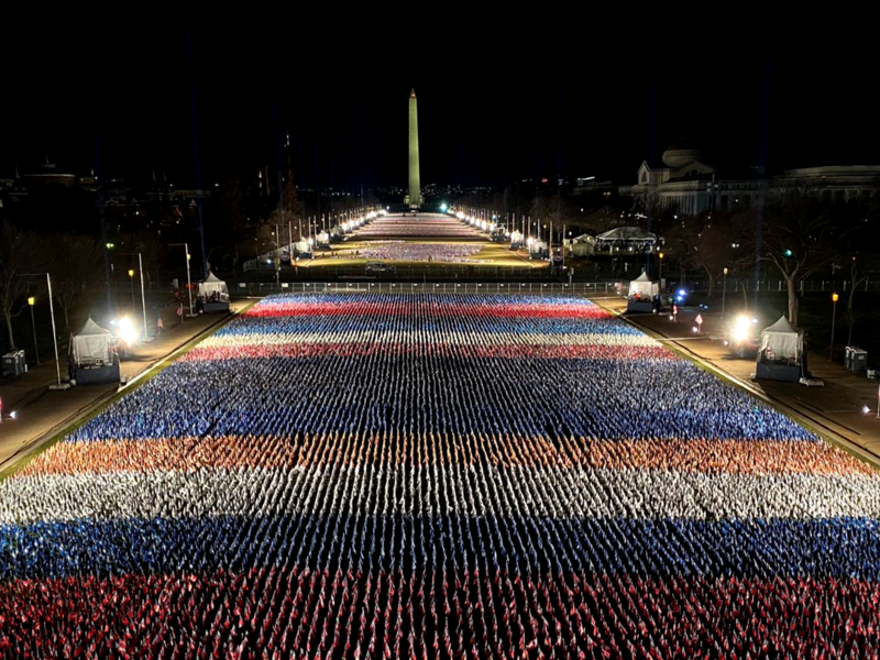 Why Is the National Mall Decorated With the Russian Flag Ahead of Biden's Inauguration?