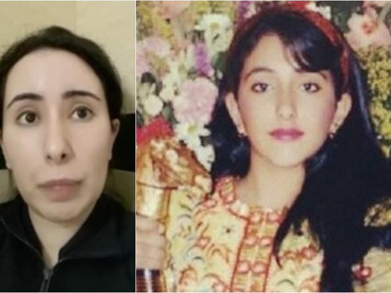 الأميرة شمسة (يمين) / الأميرة لطيفة (يسار)