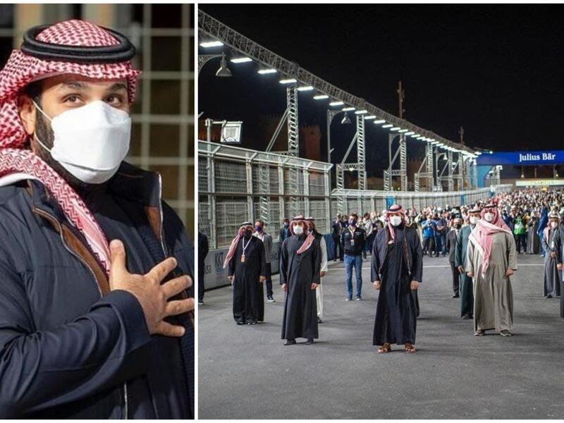 محمد بن سلمان يصل حلبة الدرعية 