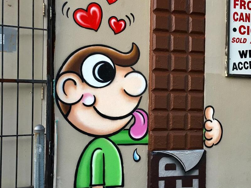 American street artist Tom Bob