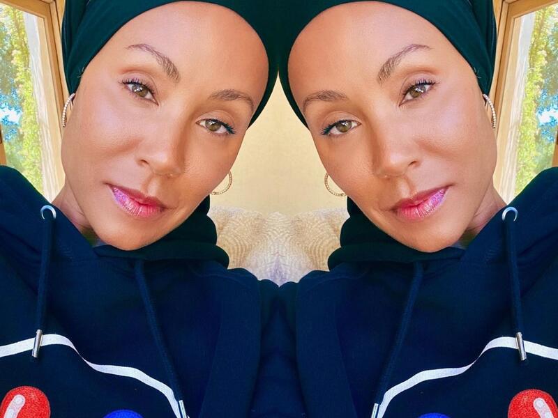 'Hijada' Pinkett Smith Sparks Followers Enthusiasm Sporting Peach Hijab and Abaya.. (Pictures)