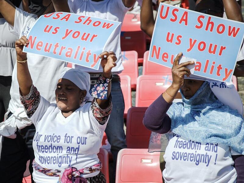 Ethiopians Protests US Restrictions on Economic and Security Assistance
