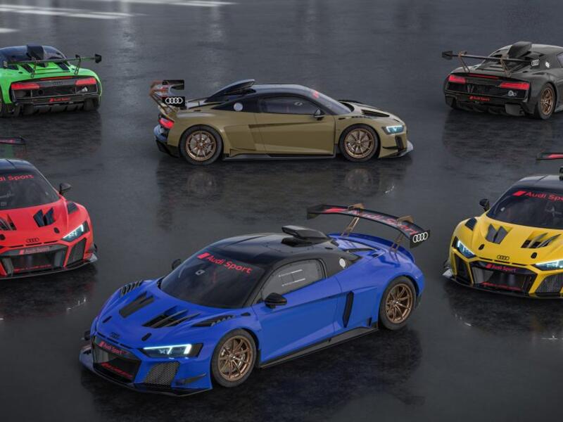 أودي تكشف النقاب عن 6 نسخ خاصة من سيارة السباق R8 LMS GT2