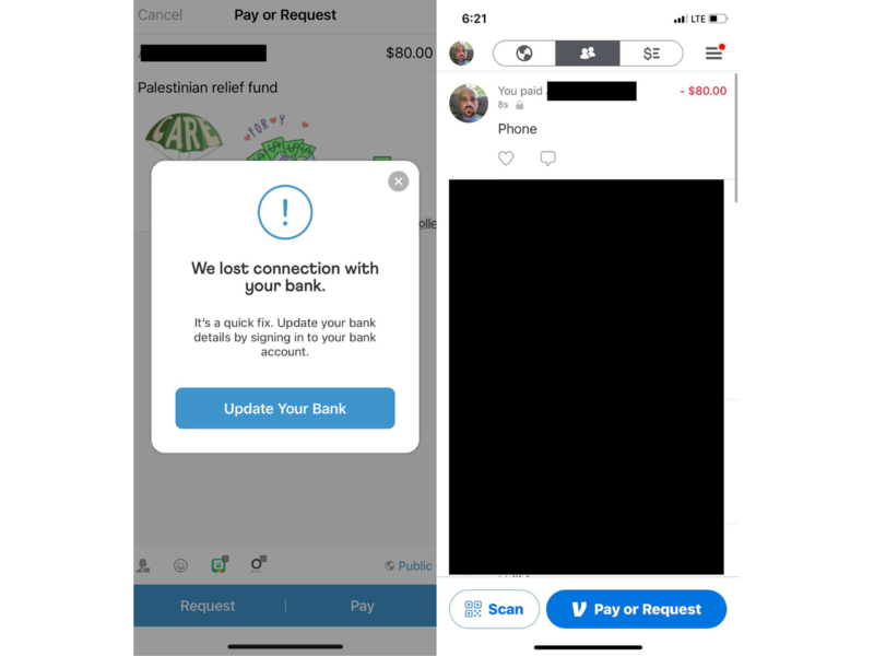 Is Venmo Blocking Donations for the Palestinian Relief Fund?