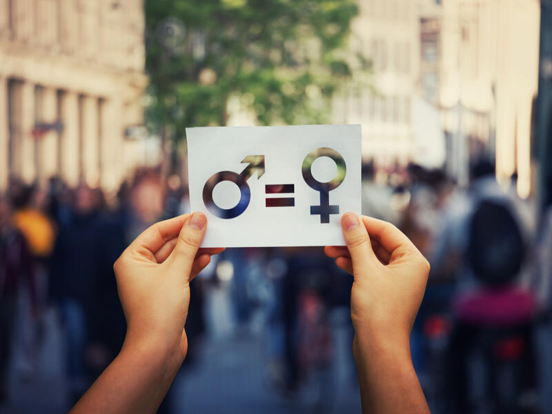 Gender equality concept 