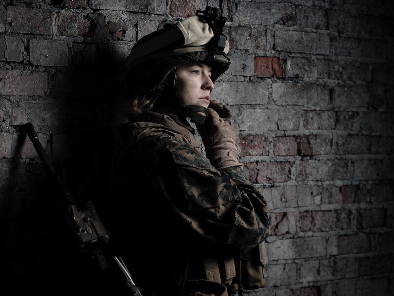 beautiful girl in uniform
