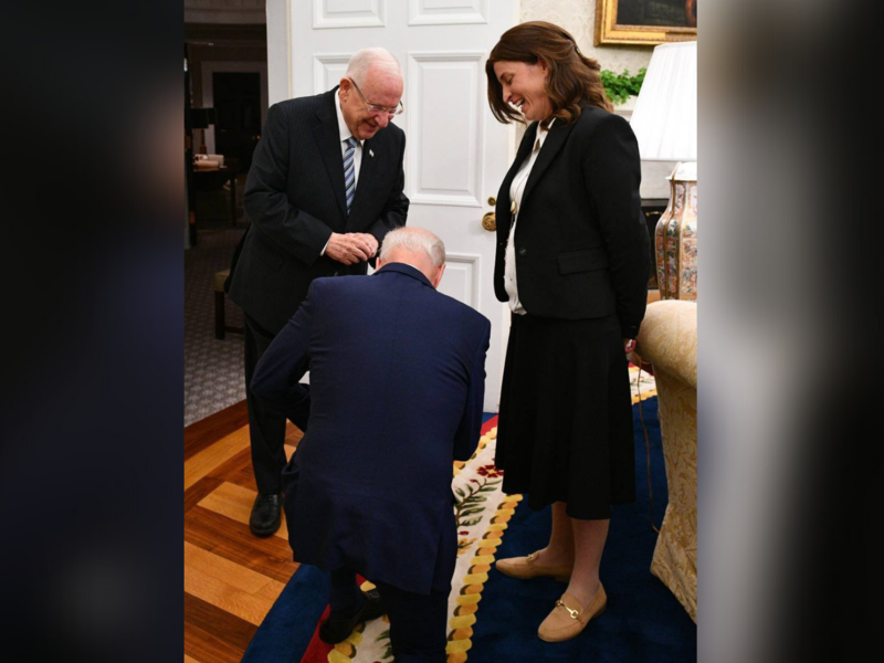 President Biden and Rivka Ravitz