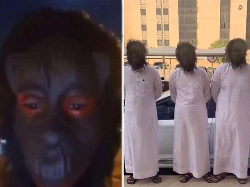 4 مقنعين ينشروا الرعب في شوارع السعودية