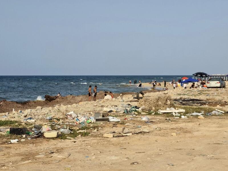 Pollution at Libya beaches