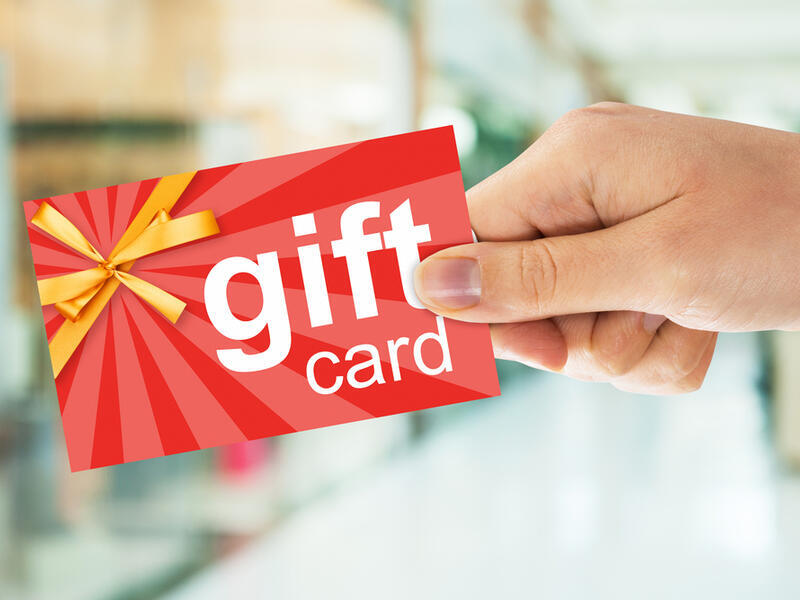 4. Gift cards