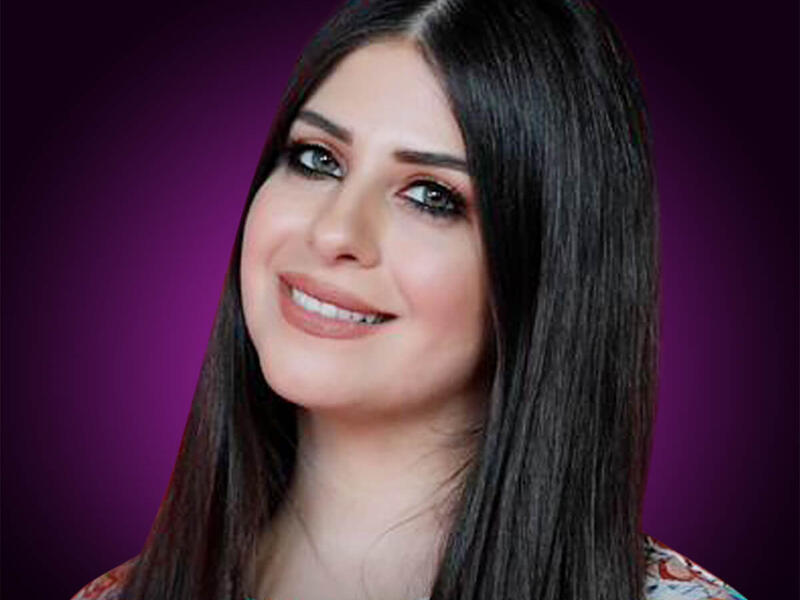 فرح شريم / لبنان / فئة الإبداع / بدأت بتقديم أعمالها على منصة تيك توك أثناء فترة اغلاق في لنبنان 2020معروفة بغناء الزجل وهو من أشكال الموسيقى اللبنانية التقليدية.