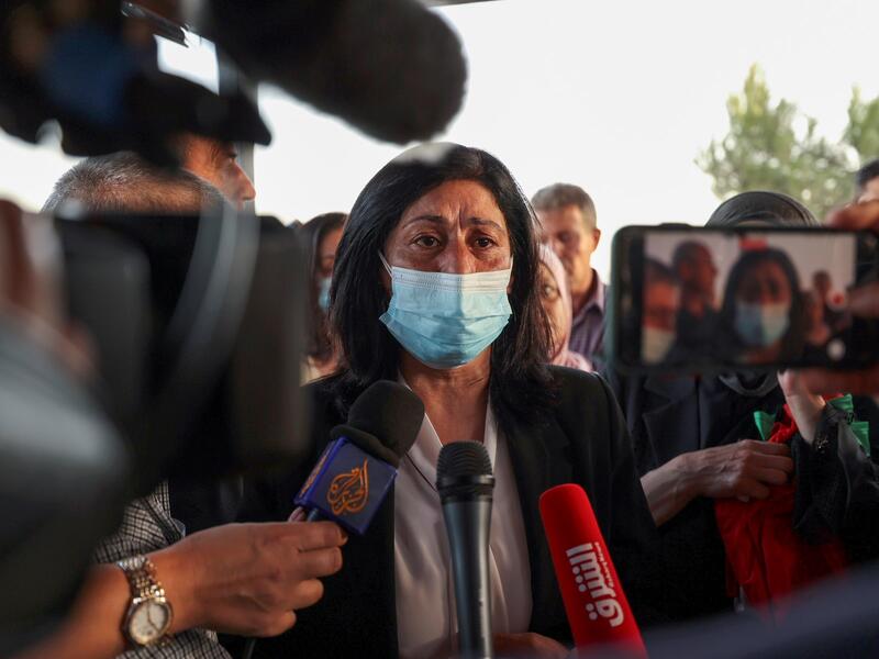 Khalida Jarrar is a Palestinian lawmaker.