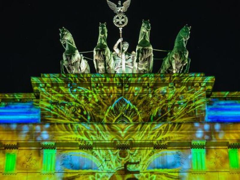 The German capital of Berlin has been transformed into one of the largest open air art galleries in the world as it hosts the 17th Festival of Lights display. 