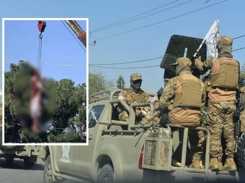  طالبان تُعلق 4 جثث برافعات في ساحة مدينة هرات