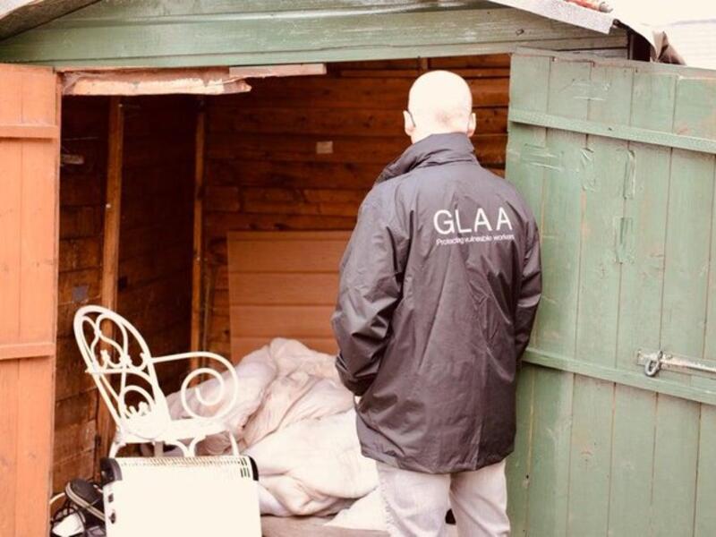 Man locked in a shed 