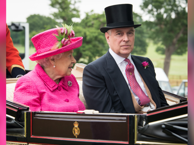 Prince Andrew and Queen Elizabeth II