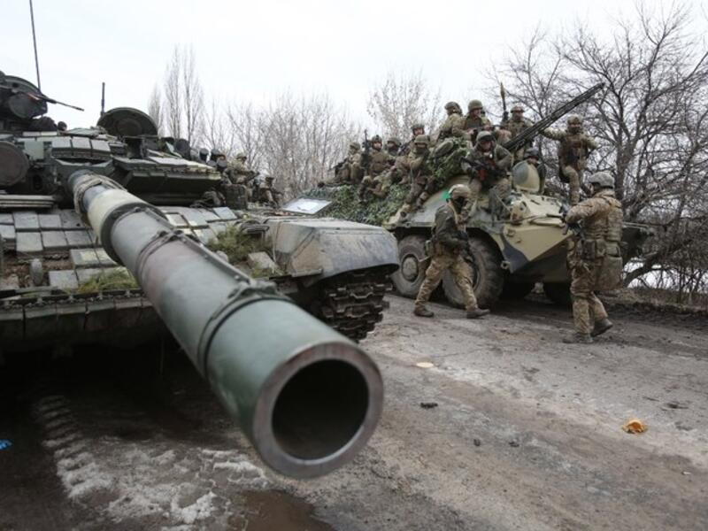 Ukraine tanks on the streets of Lviv