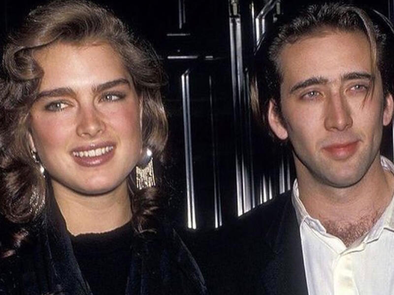 Brooke Shields and Nicholas Cage