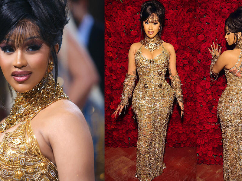 Cardi B in Atelier Versace