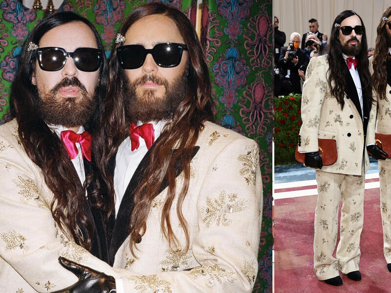 Jared Leto and Alessandro Michele
