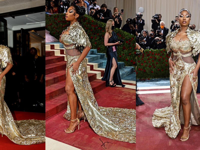 Megan Thee Stallion in Moschino.