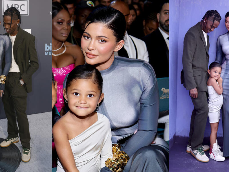 Kylie Jenner, Stormi and Travis Scott
