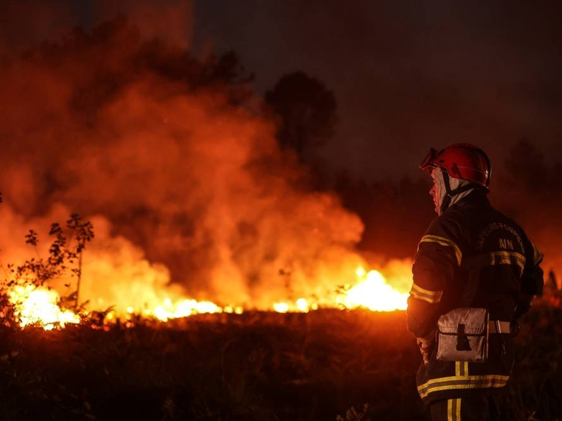 Raging fire in Spain 