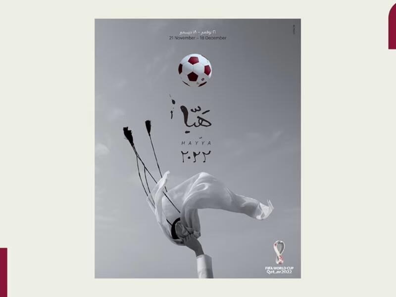 طوابع وملصقات كأس العالم قطر 2022 