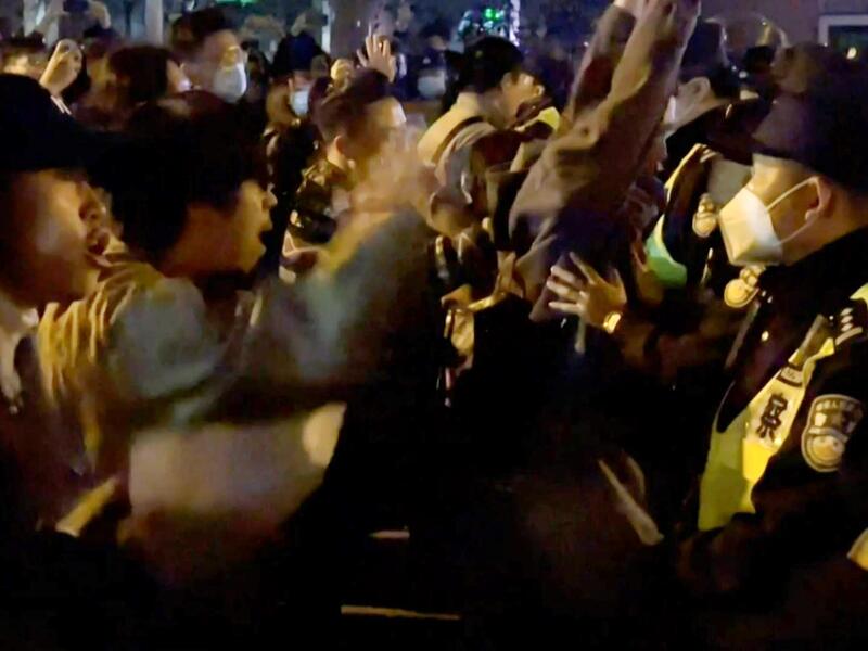 Covid protests in China 