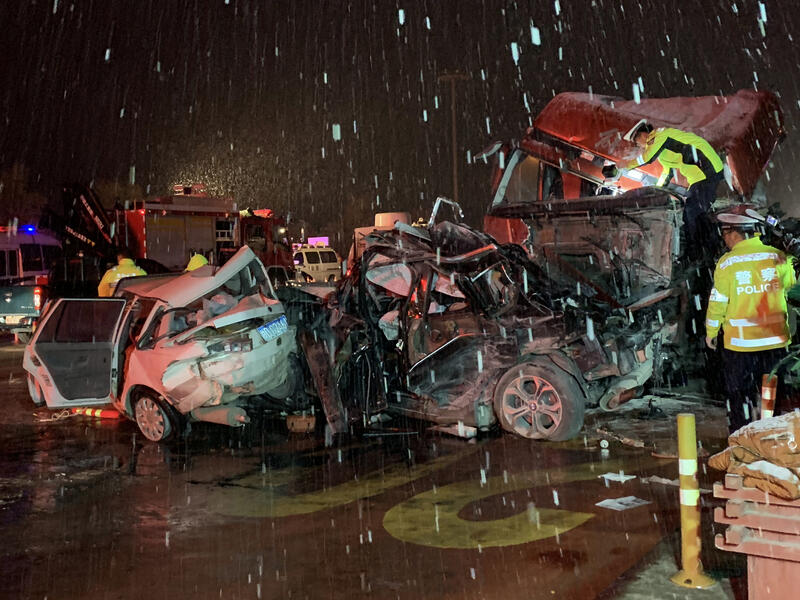 Traffic accident in China