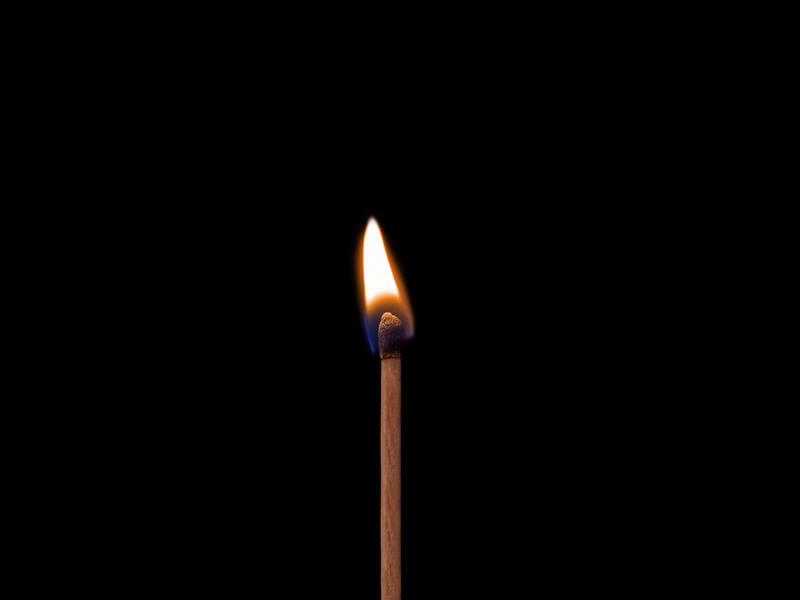 The flame 
