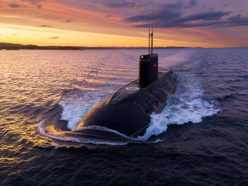 Mystery submarine containing of cocaine