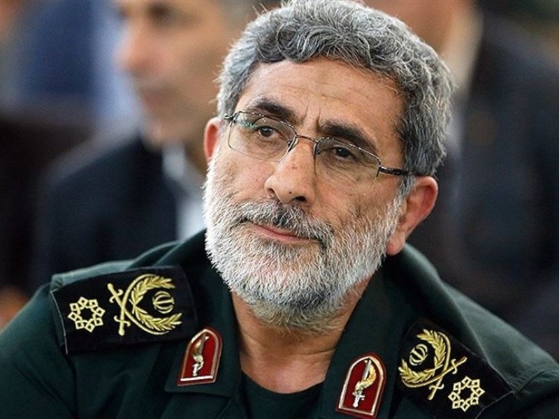قائد فيلق القدس التابع للحرس الثوري الجنرال اسماعيل قاآني