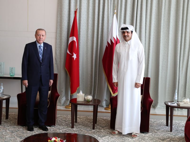 Tamim bin Hamad and Rajab Tayeb Erdogan
