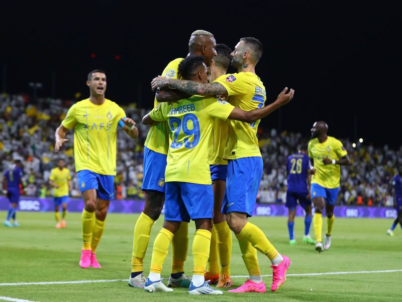 النصر يحقق فوزاً كبيراً على الاتحاد المنستيري (المصدر: AlNassrFC@)