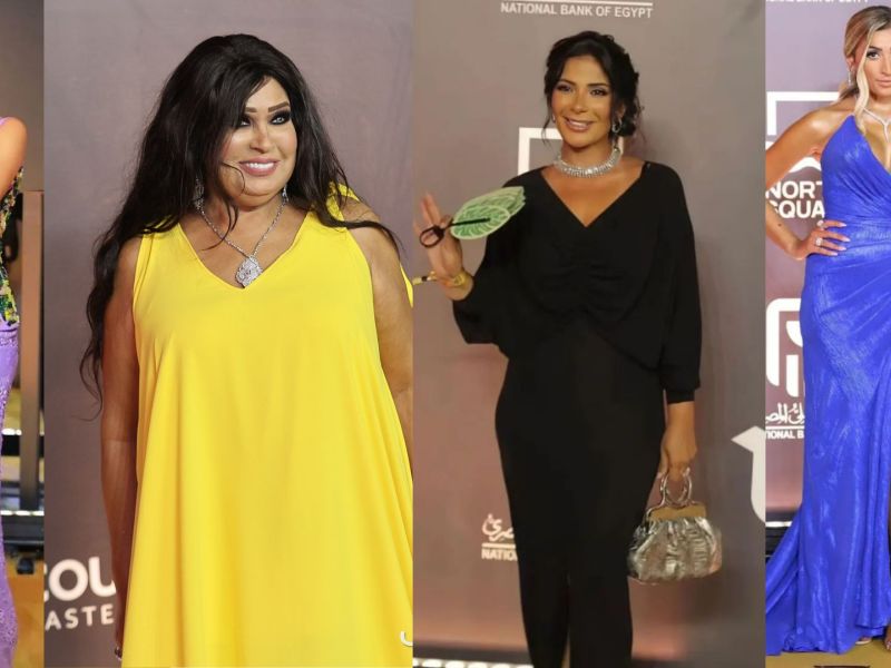فيفي عبده، منى زكي، ركين سعد،فيفي عبده ودينا الشربيني بإطلالة جريئة..أبرز إطلالات مهرجان القاهرة