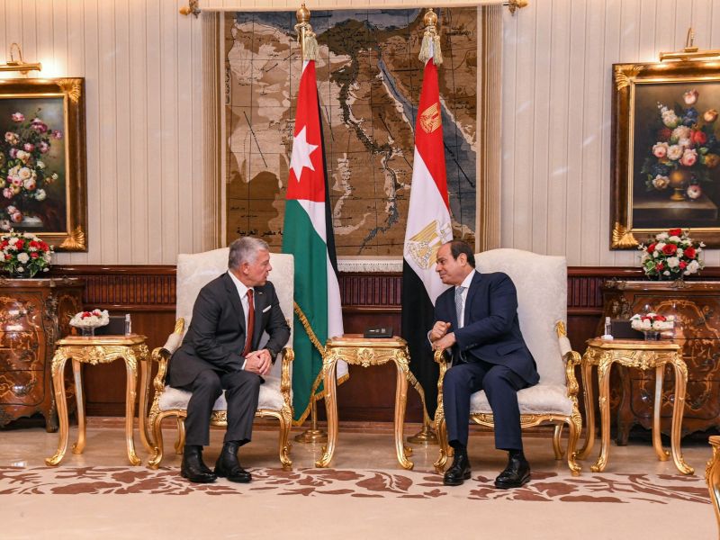 King Abdullah II and El-Sisi