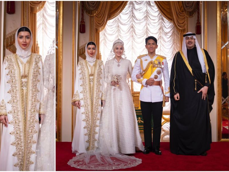إطلالة الأميرة الهنوف تسرق الأنظار في زفاف الأمير عبد المتين