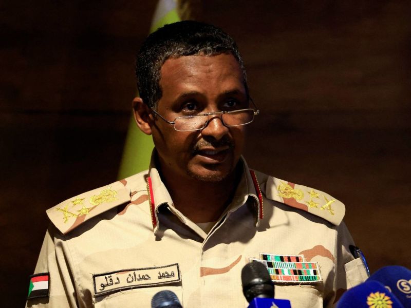 قائد ميليشيا قوات الدعم السريع محمد حمدان دقلو