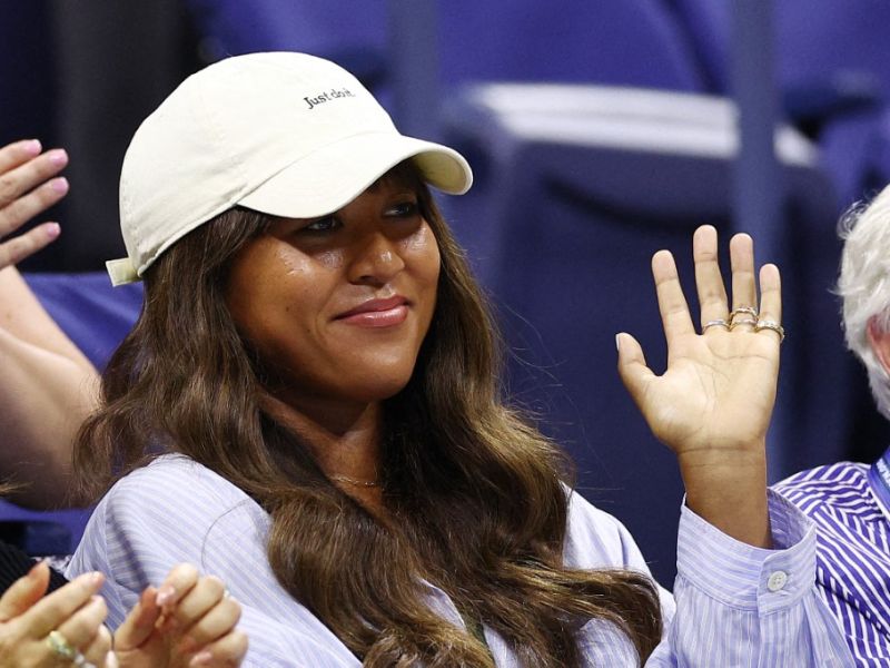 Former top ranked player Naomi Osaka watches the Women's Singles Semifinal match between Coco Gauff of the United States and Karolina Muchova of the Czech Republicon Day Eleven of the 2023 US Open at the USTA Billie Jean King National Tennis Center on September 07, 2023 in the Flushing neighborhood of the Queens borough of New York City.