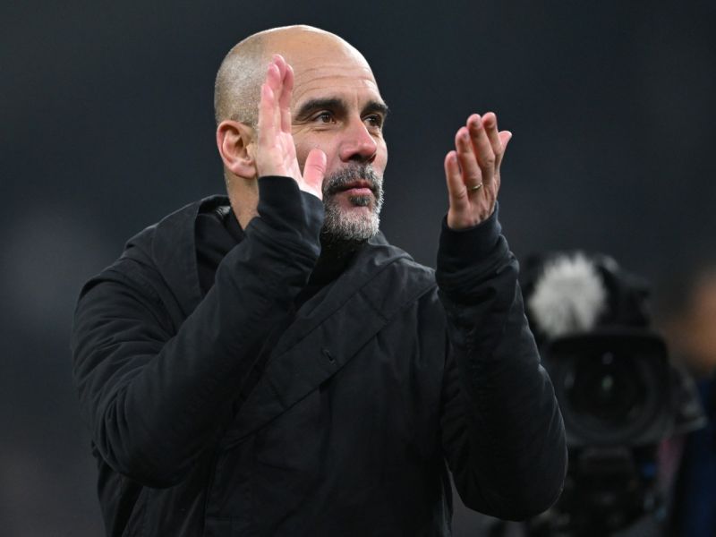 بيب غوارديولا مدرب مانشستر سيتي (Photo by Jonathan NACKSTRAND / AFP)
