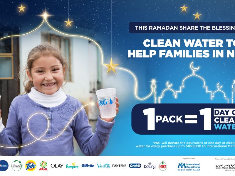 P&G relaunches Children's Safe Drinking Water Ramadan Campaign in the UAE and Gulf region