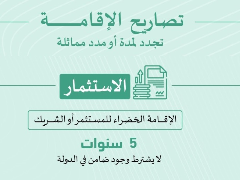 تأشيرة الإقامة الخضراء للمستثمرين في الإمارات