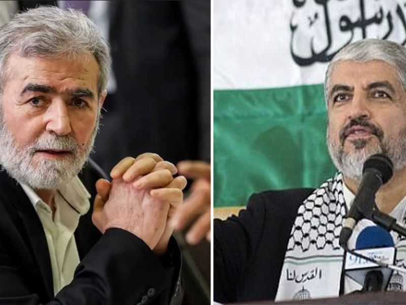 Khaled Mashal and Ziyad al-Nakhalah, Ismail Haniyeh