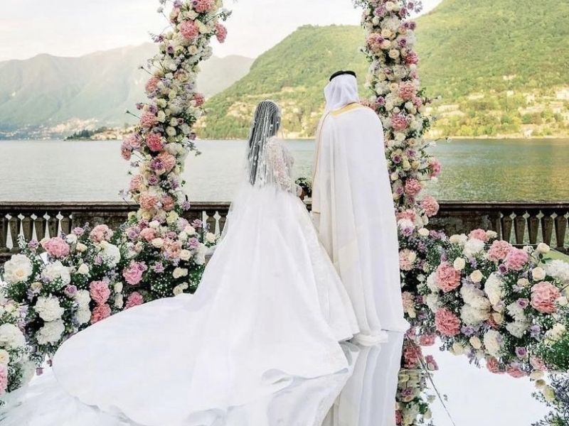 زفاف لين التميمي وسلمان السديري على بحيرة الكومو